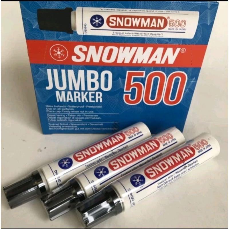 SPIDOL JUMBO WARNA HITAM / SPIDOL PERMANEN MARKER 500 DAN 450/ SPIDOL JUMBO SNOWMAN/ SPIDOL BESAR WA