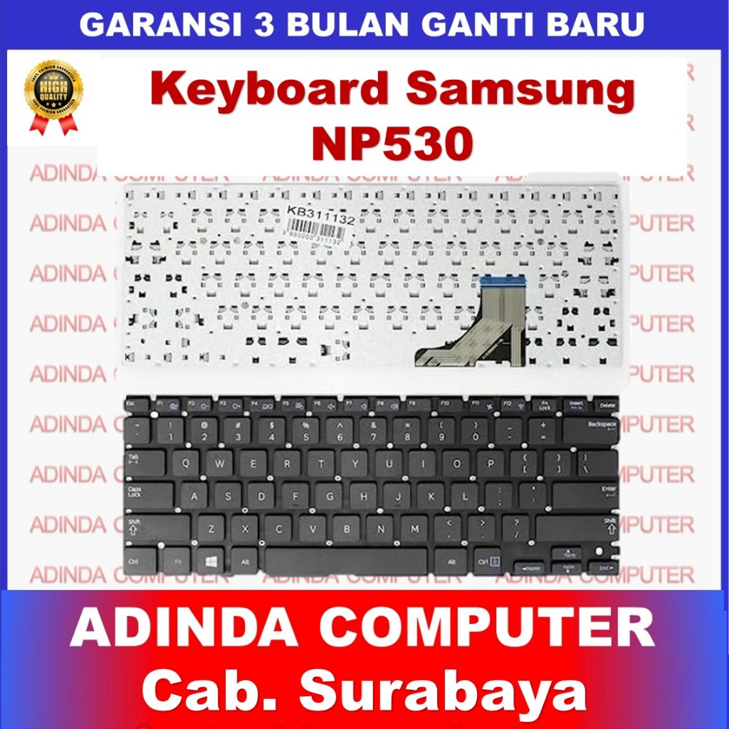 Keyboard Samsung NP530 NP535 NP535U3C NP535U3X NP540U3C NP542U3X