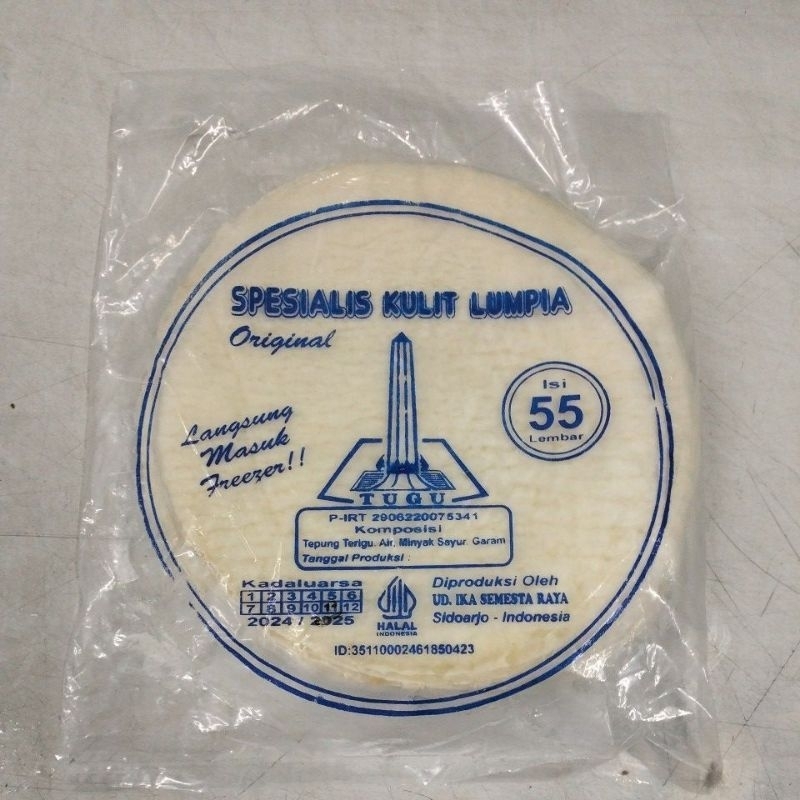 

TUGU Kulit Lumpia isi 55 diameter 20cm