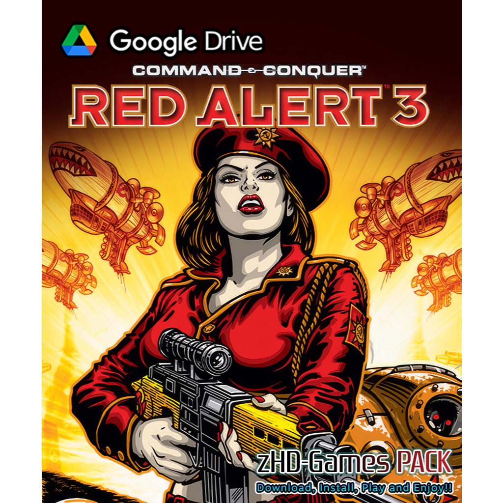 COMMAND & CONQUER - RED ALERT 3 & UPRISING | Command and Conquer C&C Red Alert 3 & Uprising PC Games