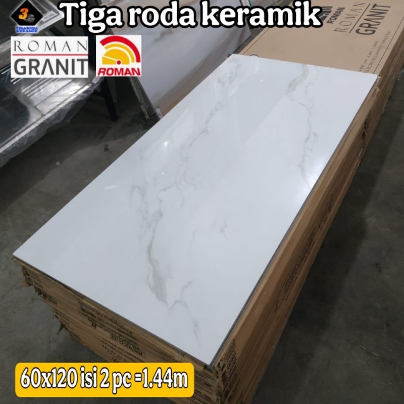 granit roman 60x120/granit 120x60/granit putih motif/granit carara/granit dasar putih urat abu/grani