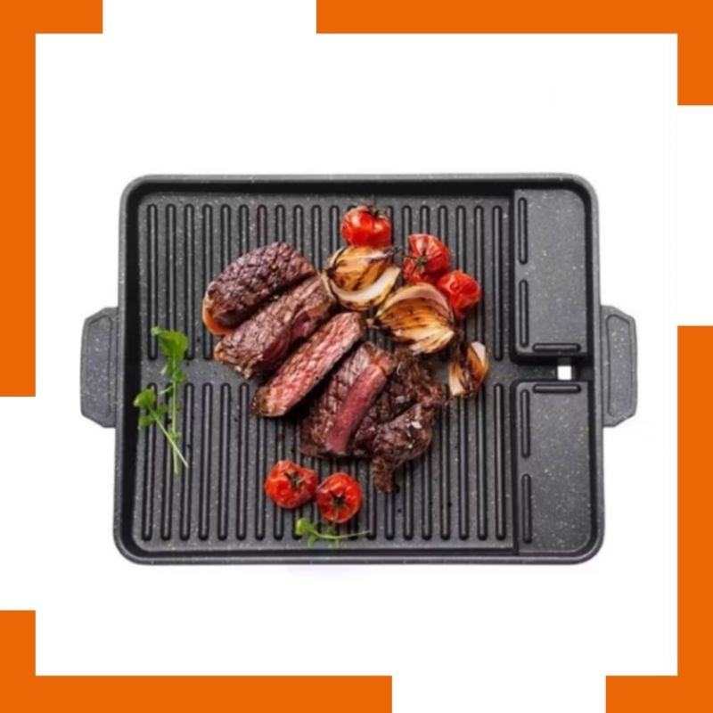 Grill Pan Yakiniku Alat Panggangan Daging/Alat panggang BBQ Grill Anti Lengket
