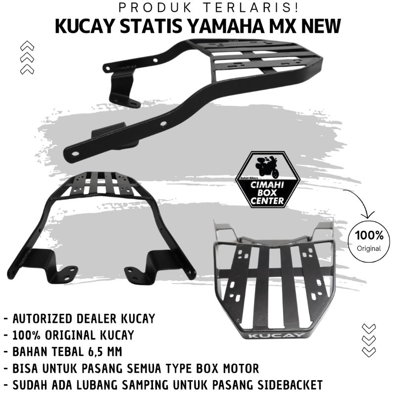 Bracket Breket Box Motor Yamaha New MX 135 Original Kucay Support Box SHAD GIVI KAPPA Bandung Cimahi