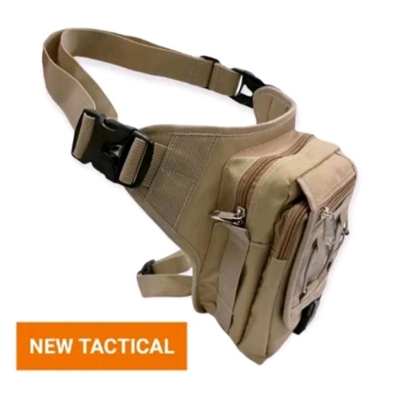 Tas Selempang,Paha,Pinggang Loreng Gurun,Hitam,Hijau,Krem Cordura