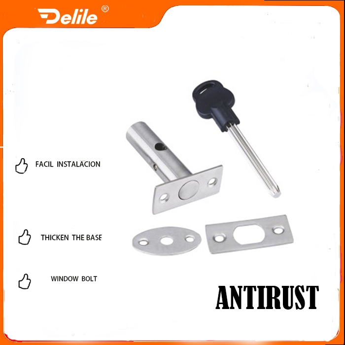 DELILE 1002 SN Door Bolt Grendel Slot kunci tambahan pintu kayu