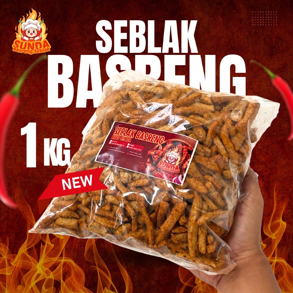

1kg Seblak Basreng Pedas khas sunda cemilan kiloan
