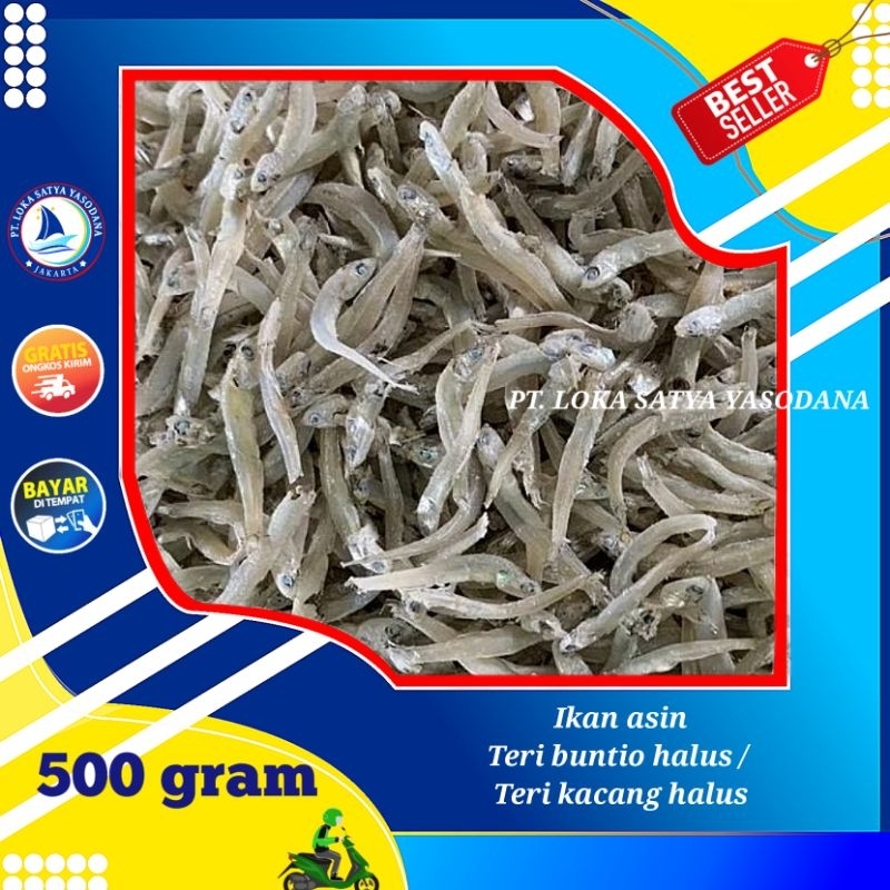 

ikan asin teri kacang / buntiau premium 500gram