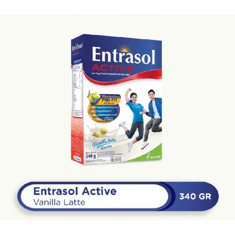 

SUSU ENTRASOL ACTIVE 340 GR RASA VANILA LATTE