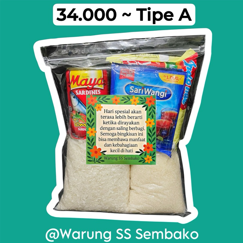 

Paket Sembako Murah Hemat Komplit Hampers Bingkisan Berbagi Beras Gula Sarden Indomie 30 ribu