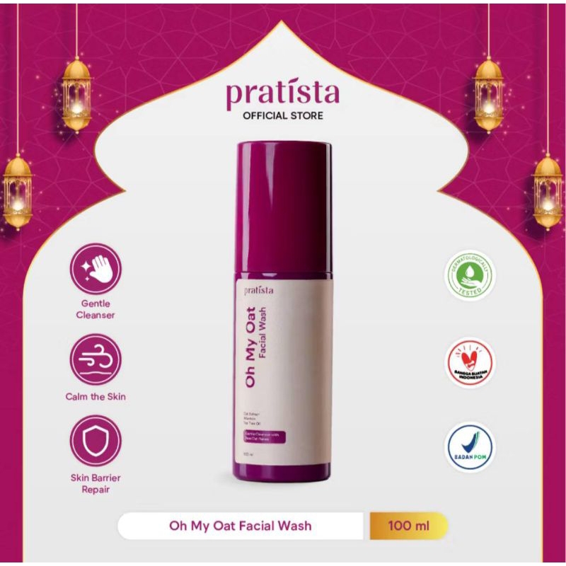 pratista oh my oat facial wash