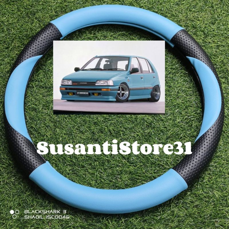 sarung stir daihatsu charade, cover stir daihatsu charade motif sabit