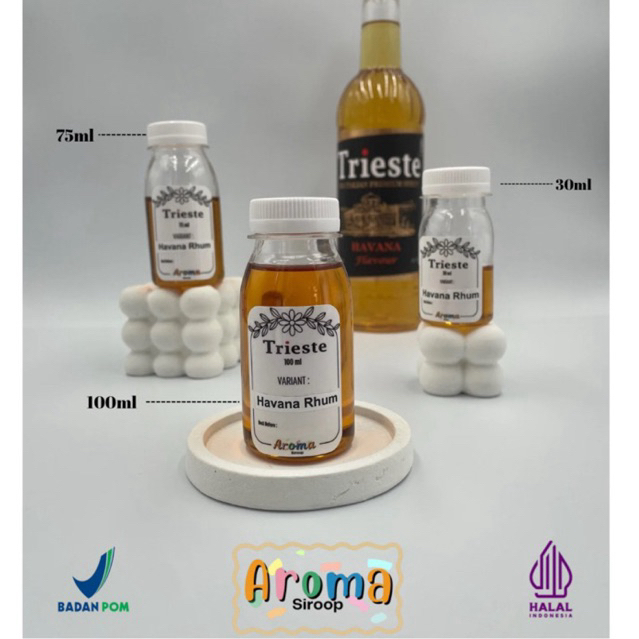

Trieste syrup - sirup Trieste REPACK Havana / Rhum