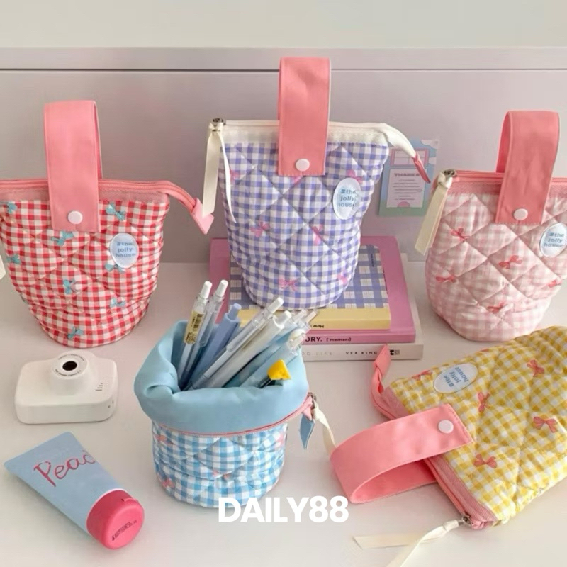 

Couquette pencil case | kotak pensil pita | kotak pensil unik aesthetic | kotak pensil anak