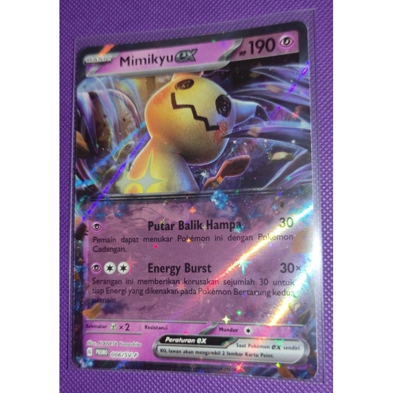 Pokemon Indonesia - MIMIKYU (PROMO CARD)