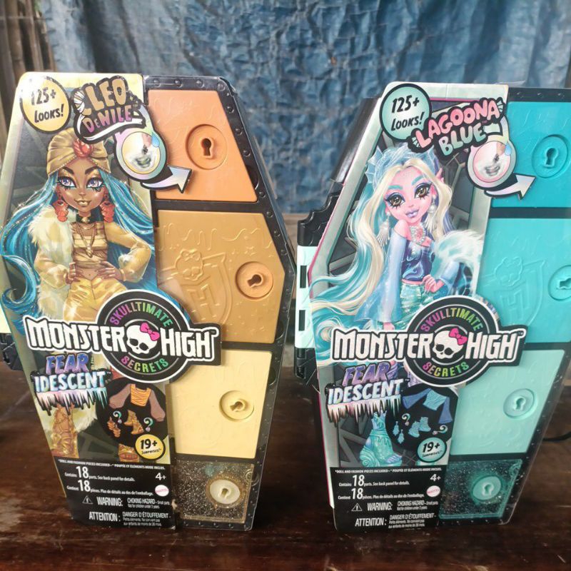 1 set 2 box monster Cleo and Lagona blue