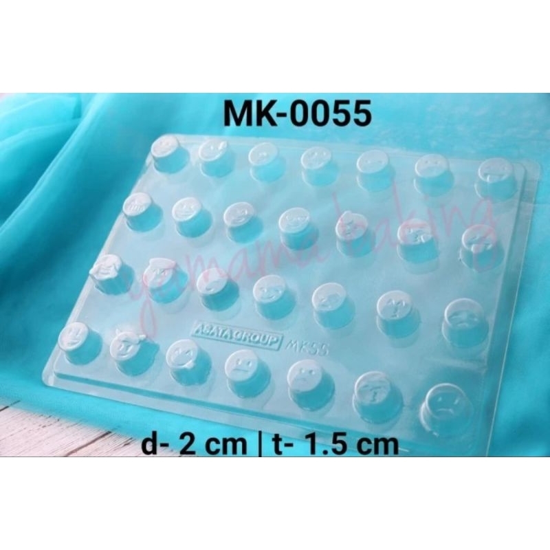 CETAKAN COKLAT SMILEY PLASTIK