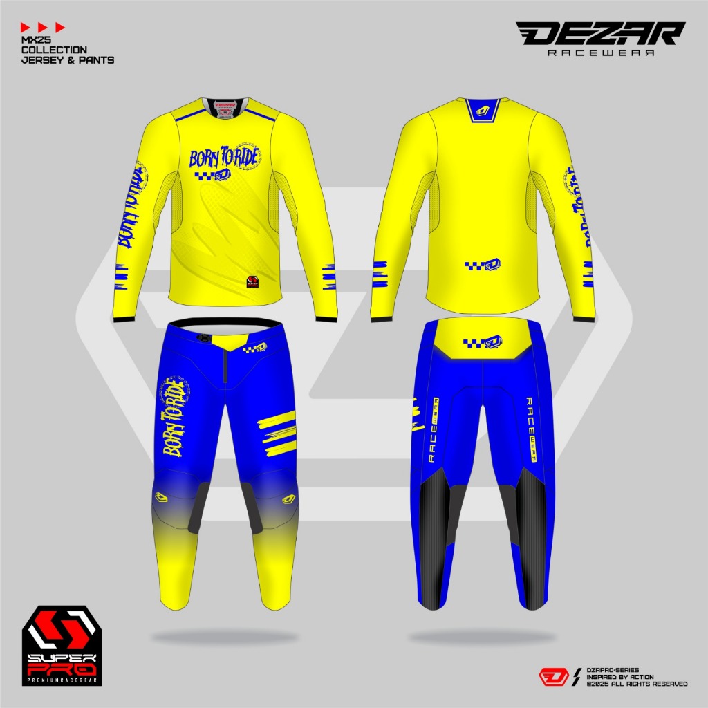 Dezar Baju Balap Jersey Set Trail Racing Adventure Motocross Custom Design