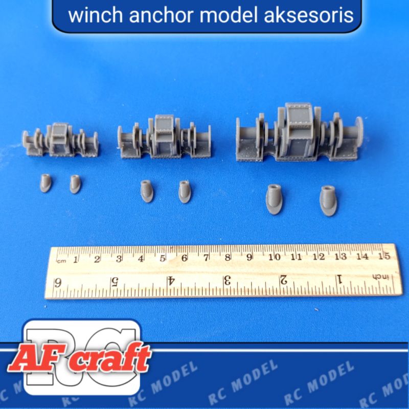 winch anchor model aksesoris miniatur kapal rc