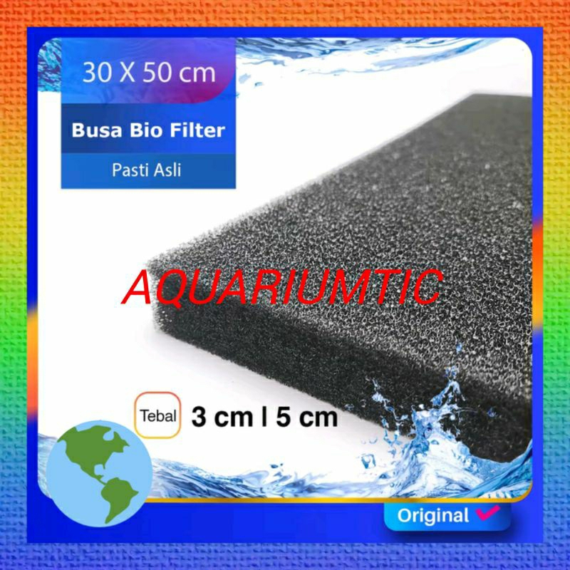 BUSA AQUARIUM BUSA BIOFIL 30X50 TEBAL BUSA BIOFOM FILTER AQUARIUM
