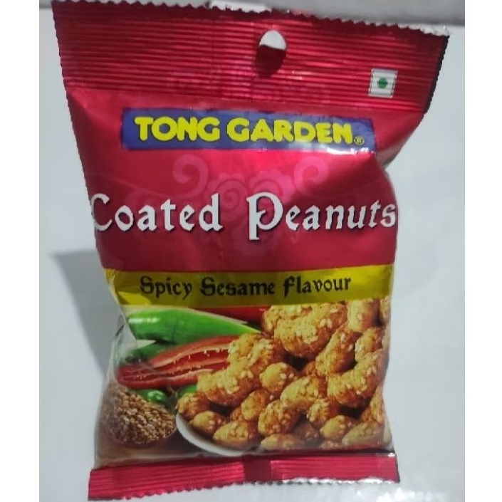 

Tong Garden coated peanuts spicy sesame flavor 45gr halal kacang product of Thailand