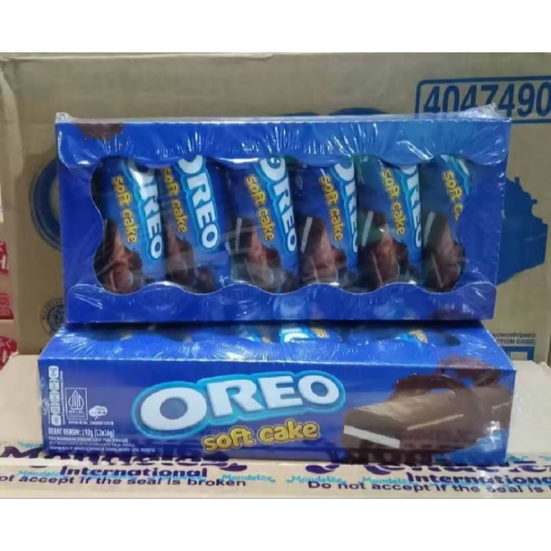 

1 Box OREO Soft Cake | Bolu Lembut Coklat Krim Vanila | Isi 12 pcs