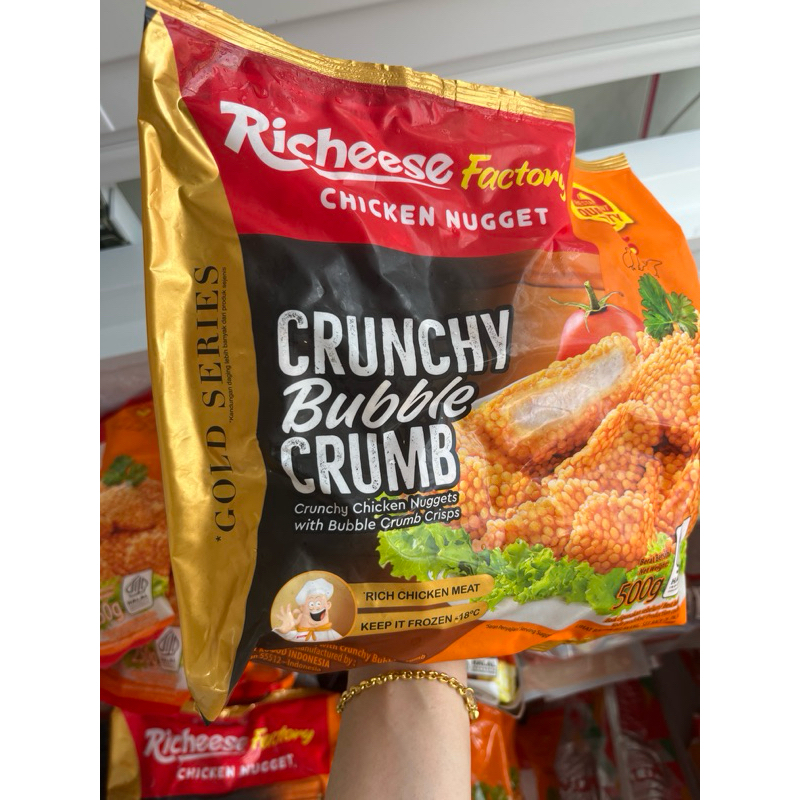

CHICKEN NUGGET RICHEESE FACTORY CRUNCHY BUBBLE