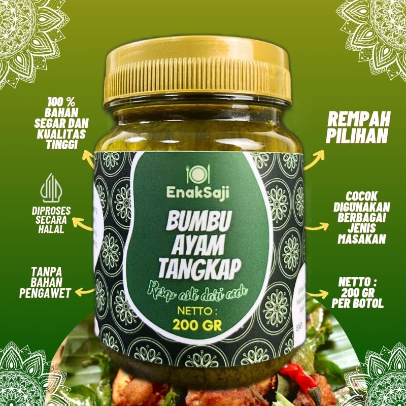 

Bumbu ayam tangkap khas Aceh premium original taste (tanpa pengawet/msg) 200gr