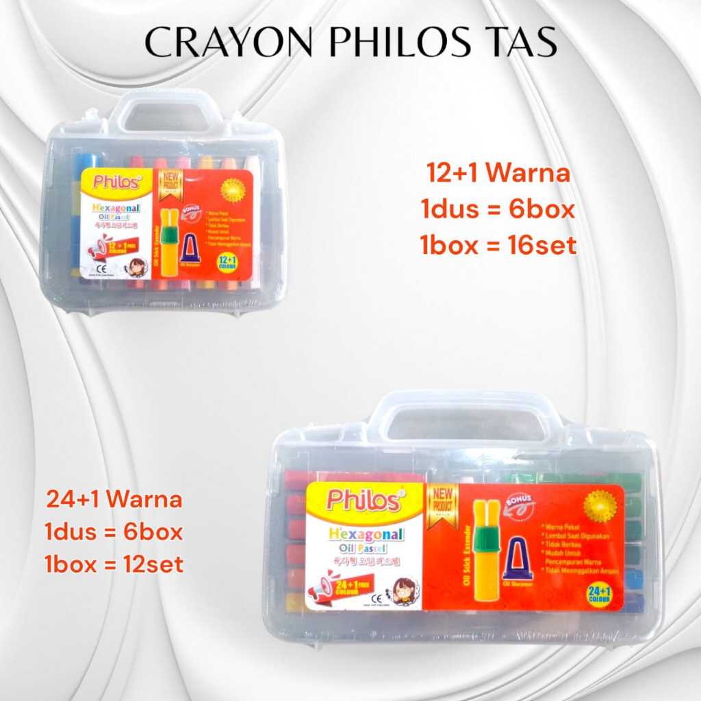 

CRAYON PHILOS 12/24 WARNA + 1 warna MURAH