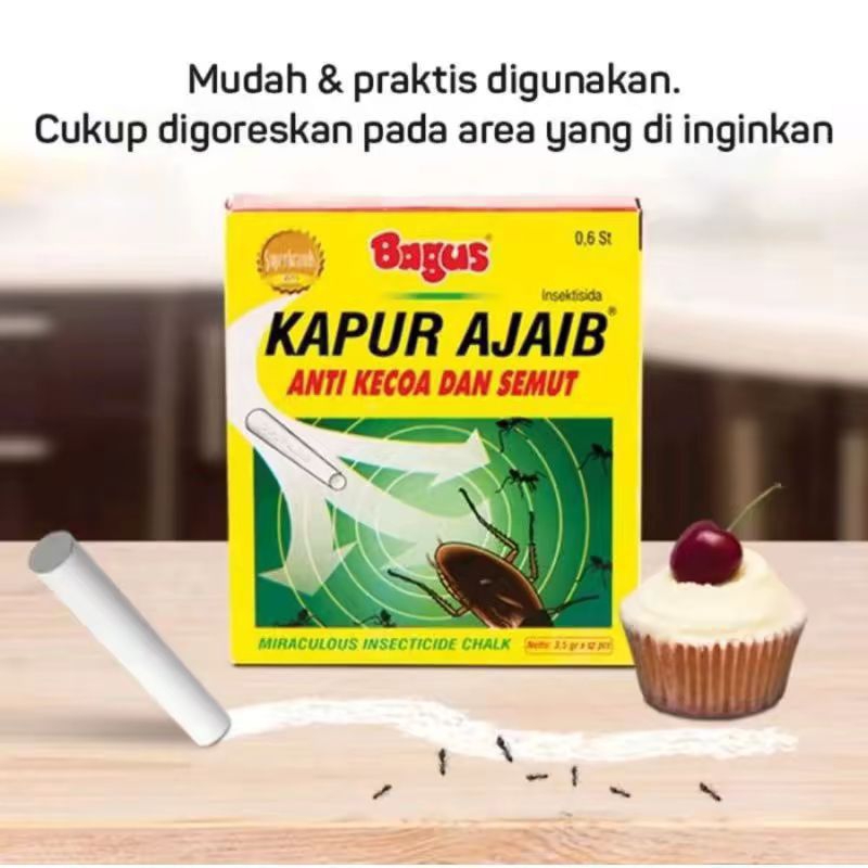 ASLI 100% KAPUR AJAIB/KAPUR SEMUT/KAPUR KECOA BAGUS