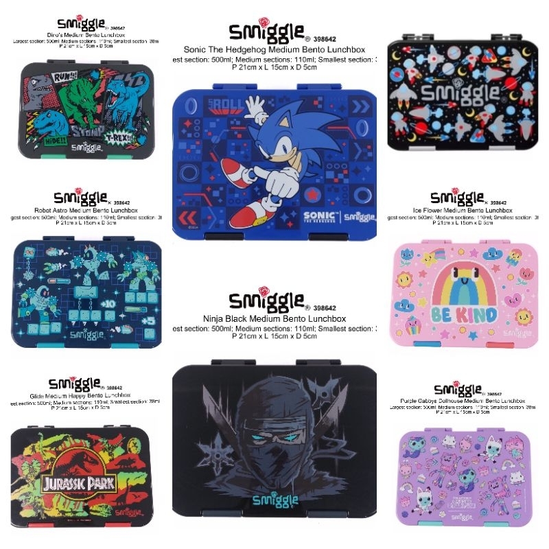 Box Bento Smiggle / Kotak Makan Smiggle / Kotak Bekal Makan