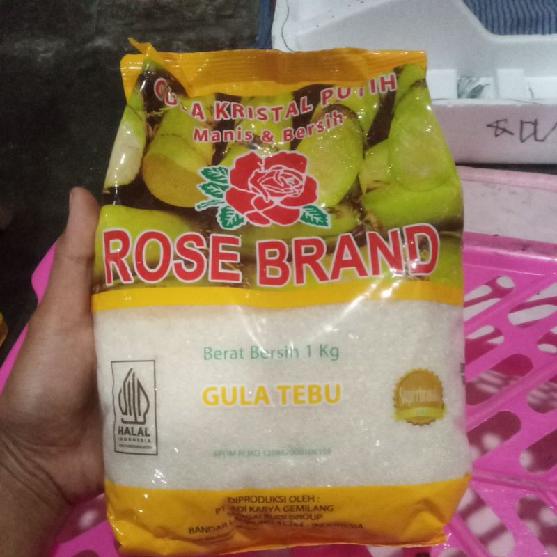 

Rose brand kuning gula putih 1kg