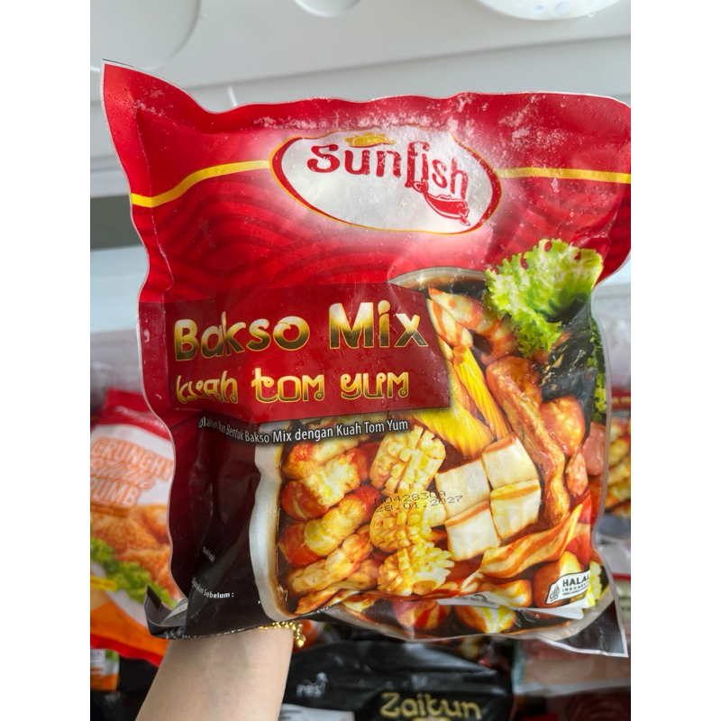 

Sunfish TOM YUM + Bumbu bakso mix kuah tomyam sudah lengkap dengan kuah atau bumbu BERAT 500 gr