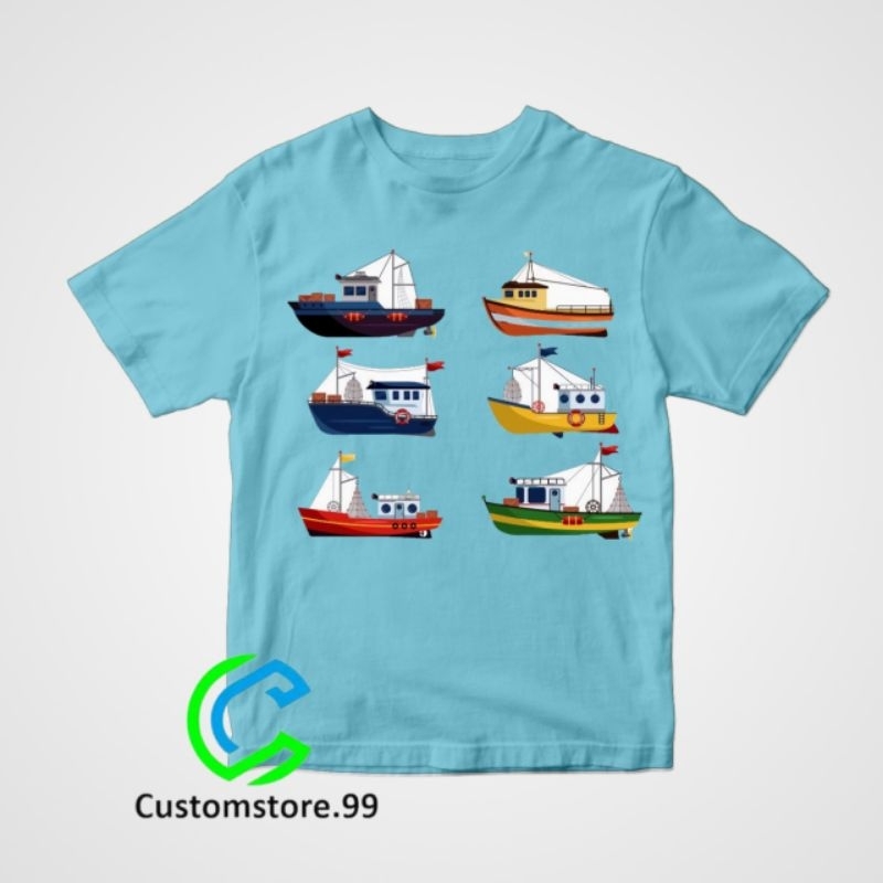 BAJU ANAK KAOS ANAK KAPAL PESIAR/KAPAL LAUT BAHAN KATUN PREMIUM