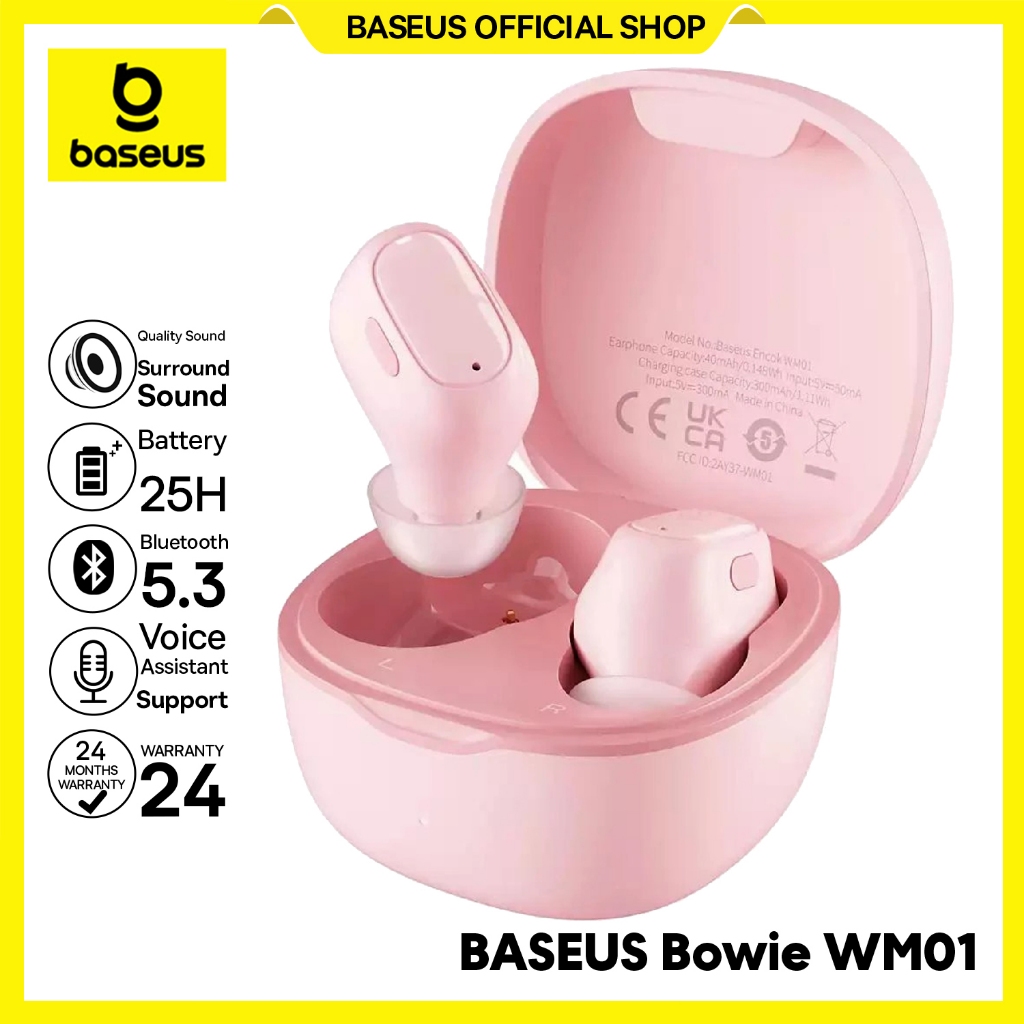 Baseus Bowie WM01 Upgrade Edition True Wireless Earphones TWS Mini Earbuds Earphone Bluetooth