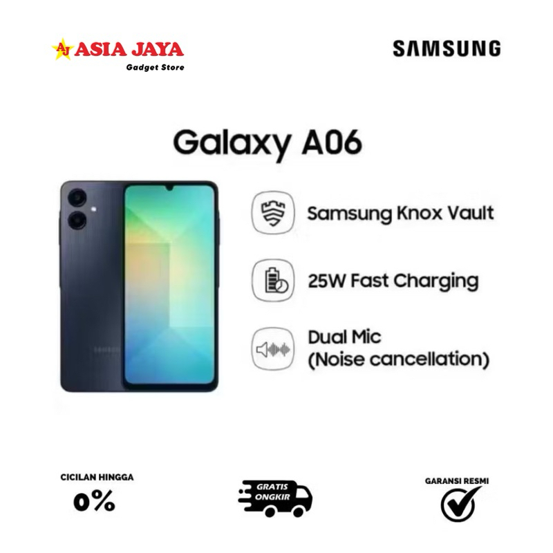 Samsung Galaxy A06 4/64Gb & 4/128GB, Mediatek Helio G85 50MP Camera 5000 mAh | Garansi Resmi