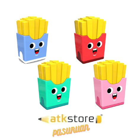 

Penghapus & Rautan Motif Kentang Goreng / ZHENGDA SHARPENER & ERASER ZD-0022 FRENCH FRIES