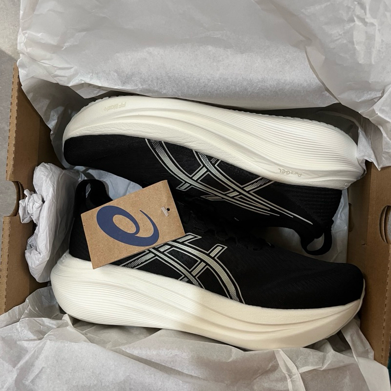 Asics Gel Nimbus 27 Size 42,5 (27 cm) Black/Lake Grey