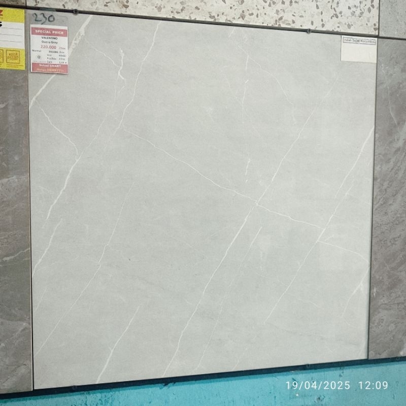 Granit Valentino Gress abu-abu glossy Duero Grey 60x60