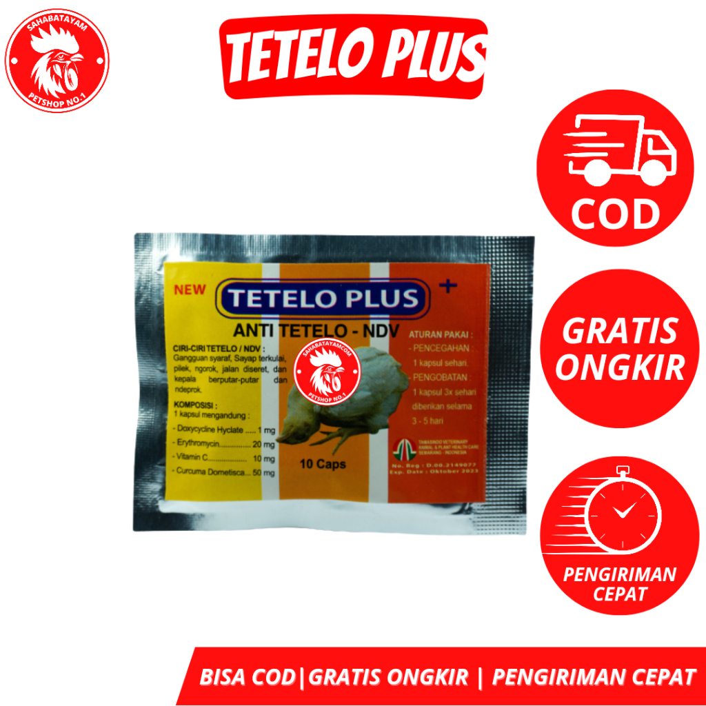 Tetelo Plus Anti Tetelo NDV Obat Ayam Snot