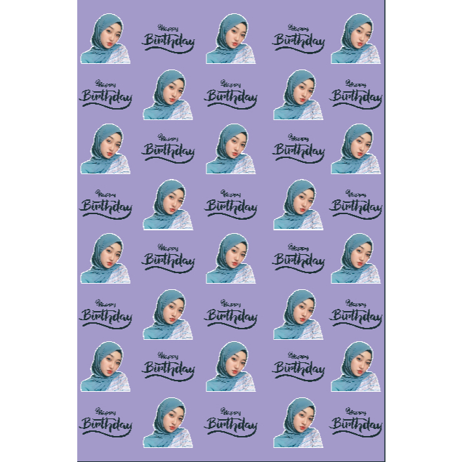 

Kertas Kado Custom Muka Wajah Aesthetic Bisa Tambah Tulisan