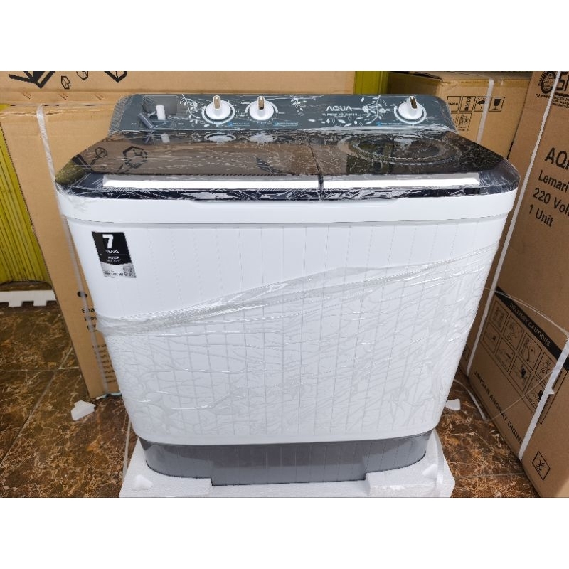 mesin cuci Aqua QW- 8030HT/ mesin cuci Aqua 8 kg 2 tabung