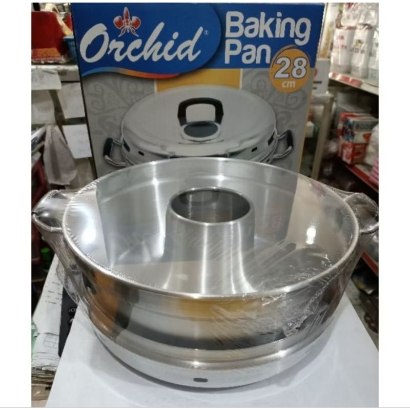 Baking Pan Orchid 28CM/Telur 8 Oven Kue Bolu Oven Cake Pemanggang cake Pemanggang kue bolu