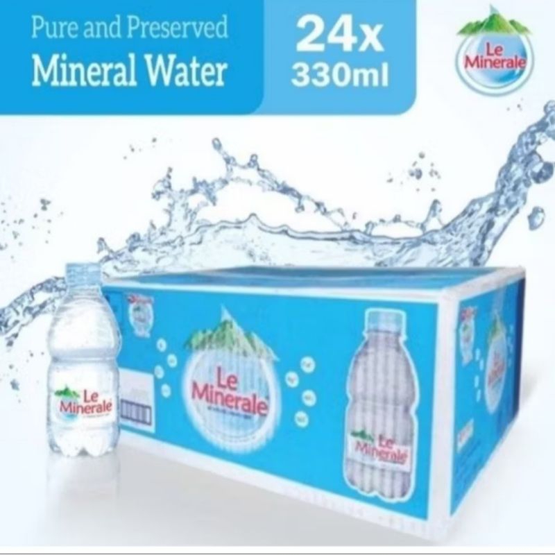 

air le mineral 330ml x 24botol gudang kota samarinda