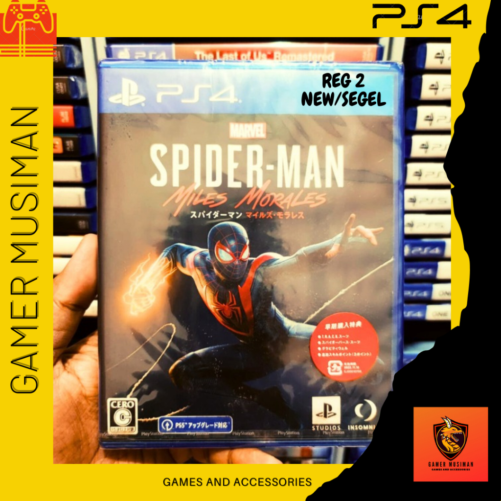 BD PS4 SPIDERMAN MILES MORALES - NEW / SEGEL
