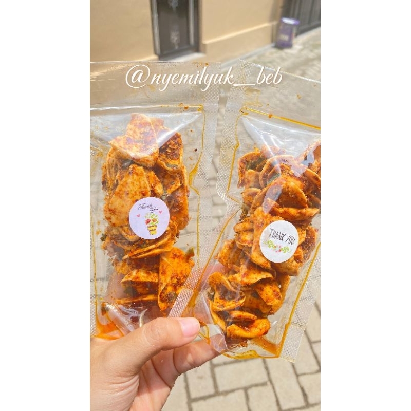 

Basreng daun jeruk bulet perpcs (Best seller)