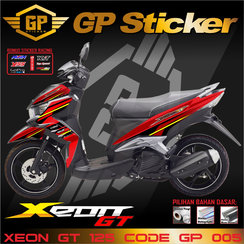 Striping Stiker Lis Motor Yamaha Xeon gt 125 VARIASI KEREN RACING GP 005