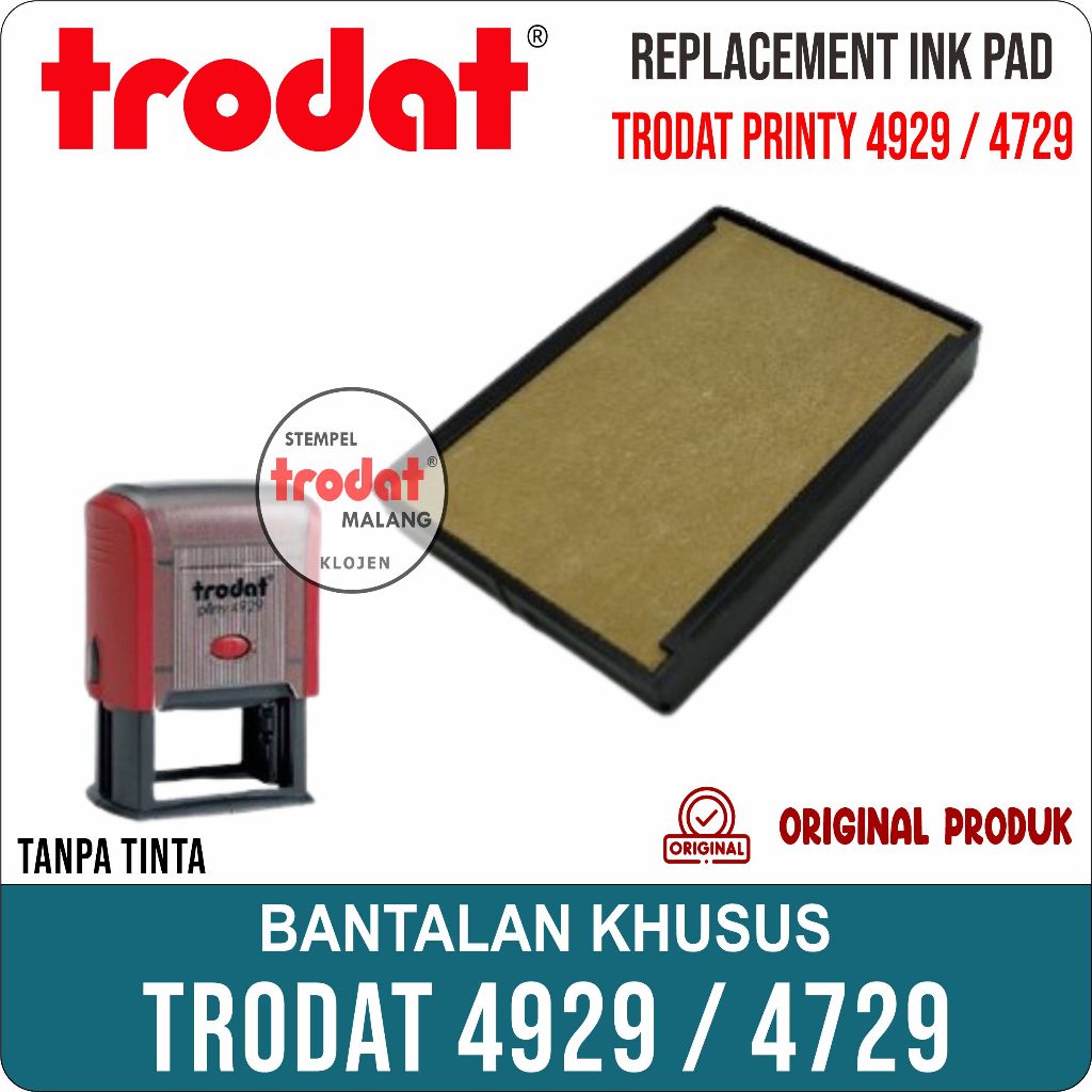 

Swop pad Trodat 4929 / 4729 dater / ink-cartridges pad TRODAT/ Bantalan Khusus Stempel TRODAT