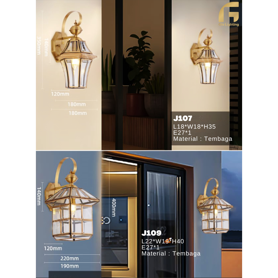 Lampu Dinding Outdoor J107 | J109