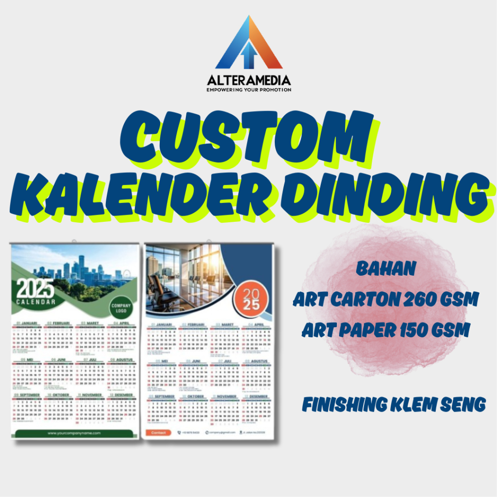 

TERLARIS||PROMO||KALENDER CUSTOM DESAIN UK 32X47CM KLEM SENG