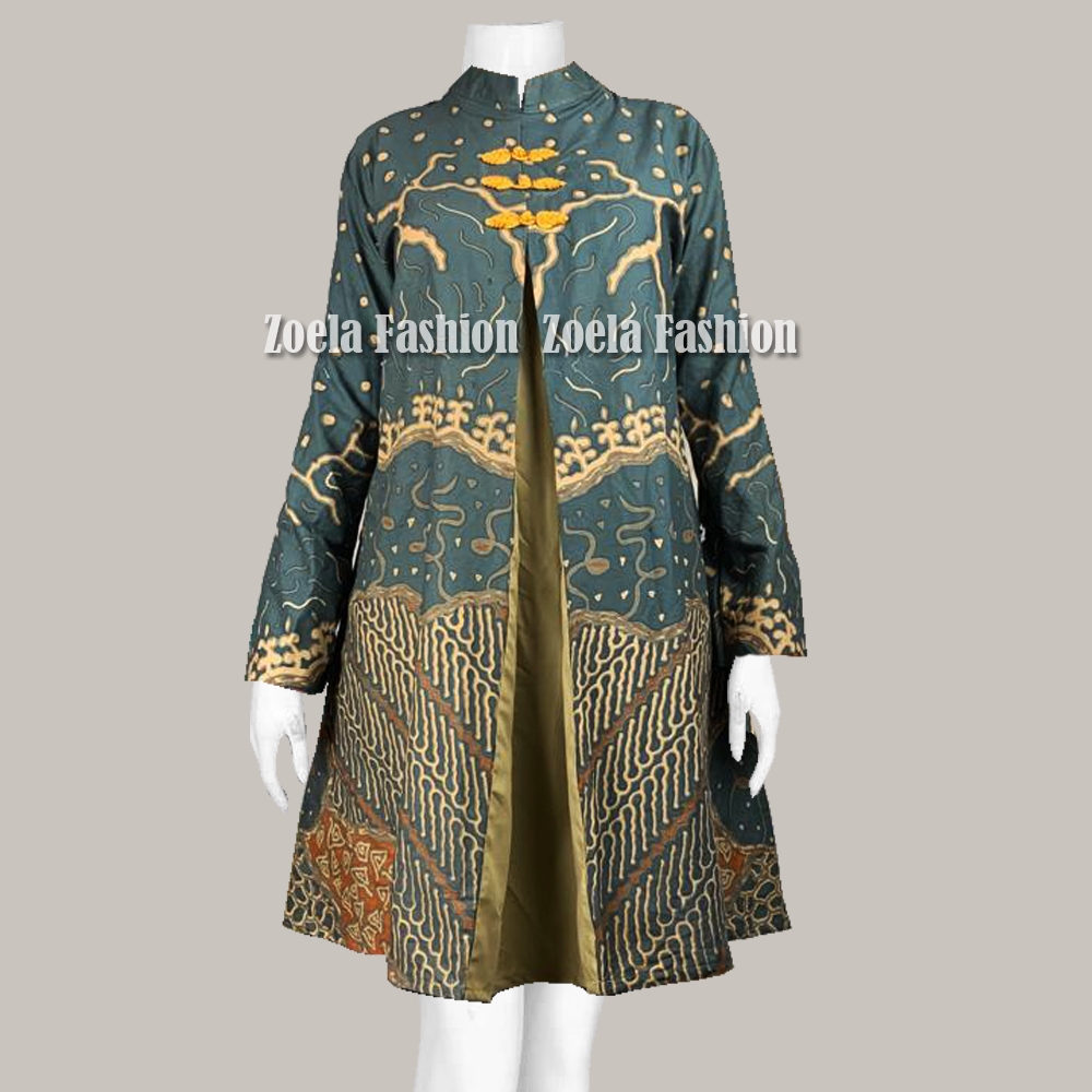 Batik Tunic Jumbo LD 120 130 140 150 Modern Wanita